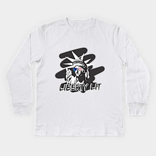 Party Like It's 1776 "Let's Get Lit" Kids Long Sleeve T-Shirt